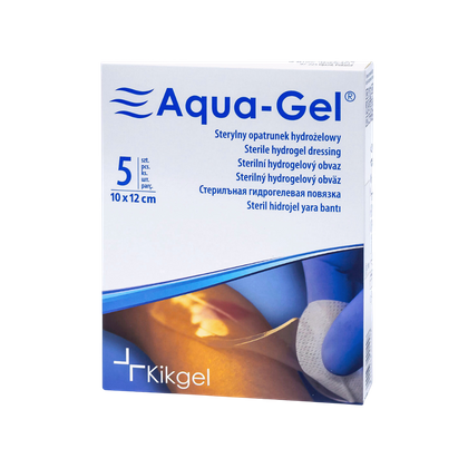 Aqua-gel opatrunek hydrożelowy 10 x 12 cm (5 szt.)