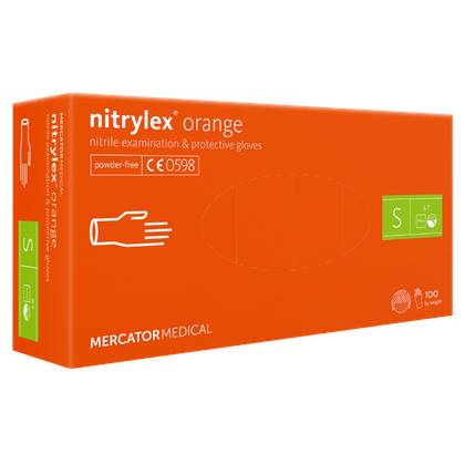 NITRYLEX ORANGE Rękawice nitrylowe bezpudrowe (100 szt.)