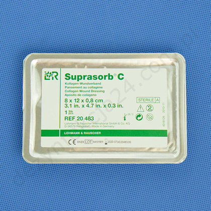 SUPRASORB C 6 x 8 x 0,8 cm. Opatrunek kolagenowy (5 szt.)