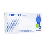 PROTECT LINE - Rękawice nitrylowe bezpudrowe niebieskie (100 szt.)