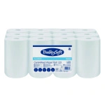 Ręcznik w roli, 1-warstwowy, centralnie dozowany, MINI, biały, 120 m (12 rolek) - BulkySoft