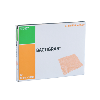 Bactigras opatrunek 10 x 10 cm. (10 szt.)