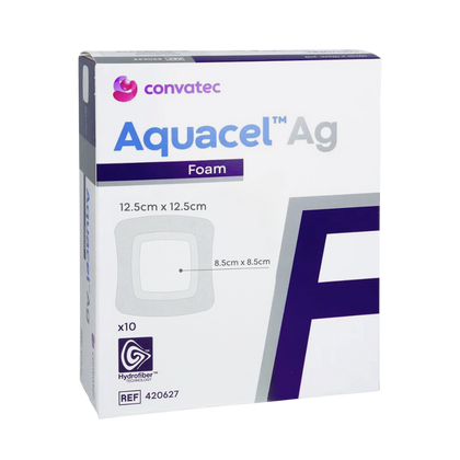 Aquacel Foam Ag ADH - opatrunek 12,5 x 12,5 cm. (10 szt.) - ConvaTec