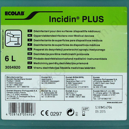 Incidin Plus 6 L.