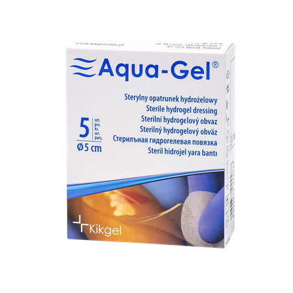 Aqua-gel opatrunek hydrożelowy śr. 5 cm (5 szt.)