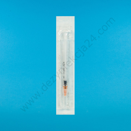 Strzykawka do tuberkuliny 1 ml z igłą nakładaną 25G 0,5 x 16 mm (100 szt.) - KD-JECT