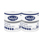 Czyściwo papierowe w rolce, białe, 208 m (2 szt) - BulkySoft
