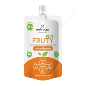 Nutrego FRUTY PLUS 175 ml brzoskwinia (4 szt.) KRÓTKA DATA