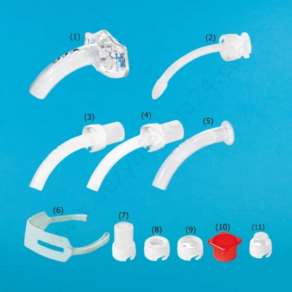 Rurka tracheostomijna KAN Nr 8,0 krótka, bez mankietu, fenestracyjna - Zestaw I